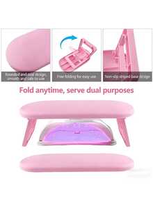 Foldable Manicure Hand Rest Pillow, Ergonomic Manicure Arm Support Stand, Stable Hand Support Stand For Manicurists Salon Use And Home DIY Manicure Work - Multicolor - View 5