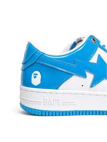 Unisex A Bathing Ape BAPE STA Platform Sneakers, Low Top Street Skate Trainers For Couple Daily Outfits - Blue - View 6