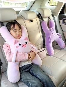 Bantal Mobil untuk Anak, Penopang Tidur di Kursi Belakang, Penopang Punggung Sandaran Kepala Mobil, Anti Tercekik Leher, Bantal Tidur Kartun Lucu - MultiWarna - View 6