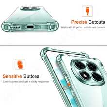 متوافق مع Redmi Note 15 5G، Note 15 4G، Note 15 Pro+، Note 15 Pro (5G)، Note 15 Pro 4G، Note 14 Pro 4G، Note 14 Pro 5G، Note 14 Pro+ 5G، Note 14 4G النسخة العالمية 163 ملم، Note 14 5G، Note 13 Pro 4G. غطاء هاتف شفاف مقاوم للسقوط. يتميز بحماية مزدوجة مرفوعة للعدسة والشاشة، مقاوم للبصمات، شفافية عالية. يحمي ظهر الهاتف والحواف من الصدمات اليومية. مصنوع من مادة TPU خفيفة الوزن ومرنة. - شفاف - مشاهدة 5