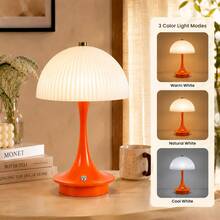 LED Smart Rechargeable Desk Lamp, Built-In 1800mAh Lithium Battery, Touch Switch Control, 3-Color Adjustable Brightness, Detachable Portable Design, Suitable For Living Room, Bedroom, Kitchen, Hallway, Entryway, Ideal Gift - Desk Lamp - View 9