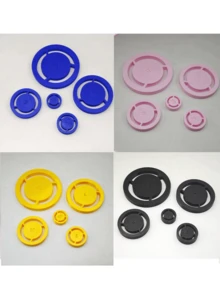 5pcs Pottery Foot Ring Tool Set - Pottery Foot Mold, Pottery Bottom Ring Positioning Tool Set, Ceramic Trimming Support Tool, Multi-Size Pottery Foot Ring, Pottery Wheel Handmade Clay Craft Stability Positioning Auxiliary Tool - Multicolor - View 7