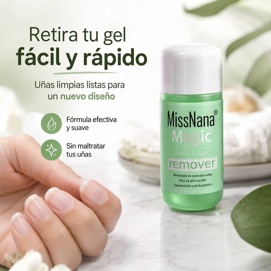 Removedor Profesional Gel Polish Magic Rápido Sin Dañar Uñas Acrílicas DIY Salón - 1PC - Ver 1