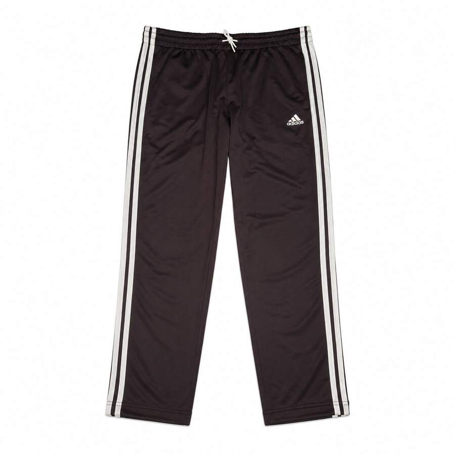 Adidas Performance Three-Stripe Drawstring Straight-Leg Sweatpants Black/Brown Classic Unisex - Brown - View 1