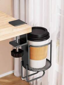 Office Side-Mount Fixed Cup Holder, Anti-Slip Cup Holder, Space-Saving Folding Rack, Bathroom Accessories Bathroom Tools - multicolor - View 3