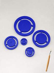 5pcs Pottery Foot Ring Tool Set - Pottery Foot Mold, Pottery Bottom Ring Positioning Tool Set, Ceramic Trimming Support Tool, Multi-Size Pottery Foot Ring, Pottery Wheel Handmade Clay Craft Stability Positioning Auxiliary Tool - Multicolor - View 12