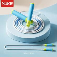 1pc YUKE Quick Jump Rope, Adjustable, Non-Slip Handle, Suitable For Fitness Aerobic Exercise, Home Gym Workout - Multicolor - View 13