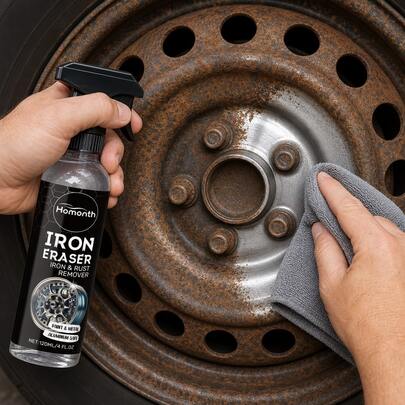 Car Rust Remover Cleaning Agent For Car Cleaning, Decontamination, Descaling, And Revitalizing Tire Rust Stains. It Effectively Removes Stubborn Rust On The Wheel Hub And Restores It To Its Original State
