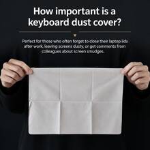 Microfiber Keyboard Dust Cover For Macbook Pro 38.1‑40.64 Cm Air 15, Dustproof Protective Cloth Ultra Thin Keyboard Protector, Reusable Laptop Keyboard Dust‑Proof Accessory - View 9
