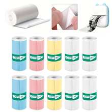 3/5/10 Rolls Children's Camera Adhesive Thermal Paper, Children's Camera Colored Adhesive Replacement Paper, Children's Camera Adhesive Roll Paper, Children's Camera Paper, Inkless Paper - Easy To Replace - Self-adhesive - View 1