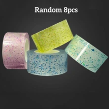 1/2/4/8pcs Glitter Transparent Nano Double Sided Tape, Reusable, Strong Adhesive, Suitable For Home, Office And Classroom - Multicolor - View 11