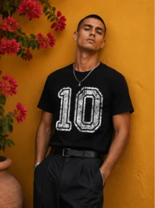 Men T-Shirts - Black - View 2