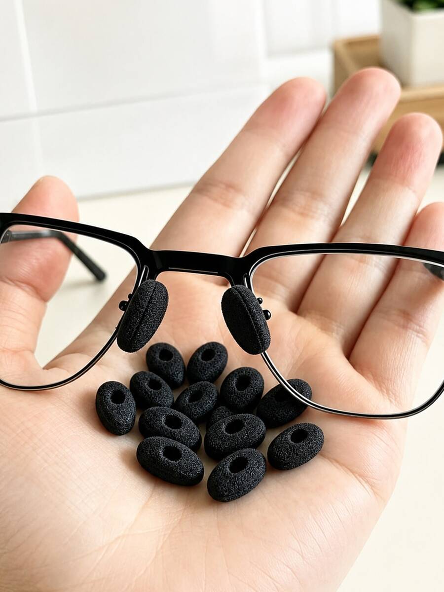 10pcs/6pcs/2pcs High-Density Foam Nose Pads, Reduce Pressure Marks, Prevent Glasses Slipping, Breathable And Skin-Friendly For Comfortable Wear - A - View 1
