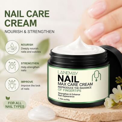 Crema multiusos para uñas - Fórmula con veneno de abeja y vitamina C - Infundida con ácido hialurónico - Fortalece y mejora la apariencia de las uñas - Hidrata la piel seca - Para uñas de manos y pies - 50g