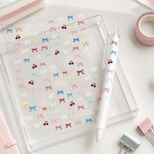 White Ballpoint Pen + Bowknot DIY Sticker 2 Pieces Set, Suitable For Students, Writers, Perfect Gift For Back To School - Pen + Stickers - View 6