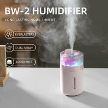 Eternal Flower Humidifier, USB Aromatherapy Humidifier, Dual-Speed Mist Mode, Multi-Color Ambient Light, 180ml Water Tank, Quiet Hydration, Nano-Fine Mist, Suitable For Home/Bedroom/Car And Other Scenes - Multicolor - View 8