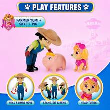 Anime Character Statues, Busts And Models, Spin Master PAW Patrol Mayor Goodway & Rubble Character Figure Set, Rotating Heads And Movable Limbs, Collectible Toy Figures, Desk Display Decorations, Idea For Birthday Gifts, Party Favor, Christmas Gift, Stocking Fillers, Fans - Multicolor - View 9