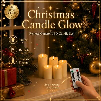 5pcs Flameless Flickering LED Cylinder Electronic Candles, Battery Operated, Suitable For Wedding Table Decor, Valentine's Day Proposal Decor, Halloween And Christmas Decor (Batteries Not Included)