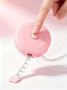 1pc Retractable Tape Measure, Used For Measuring Body Size, Sewing Soft Tape, Suitable For Fabric Cutting, Handmade Weight Loss Measurement, 60 Inch (1.5m) Double-Sided Ruler - A - View 2