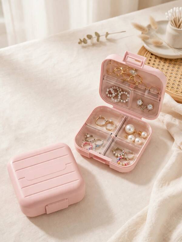 Luxury Portable Jewelry Storage Box, Perfect Mother's Day And Easter Christmas Valentine's Day Gift, Jewelry Organizer