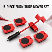 Furniture Mover Tool Set, Labor‑Saving Heavy‑Duty Furniture Lifter With 360° Swivel Moving Sliders, Portable Heavy Object Roller Dolly For Sofa, Fridge, Cabinet - Multi-color - View 1