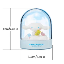 Miniso Sanrio Licensed Cinnamoroll LED Night Light, Cute Glass Dome Decorative Lamp, Girls Collection Ornament Gift - Cinnamorol-a - View 4