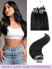 50pcs Ekstensi Rambut Manusia Mikro Ring dengan Manik-manik, Tidak Perlu Lem, Pemasangan Mudah dan Tak Terlihat, Cocok untuk Penataan Sehari-hari, Perayaan Hari Raya, Perlengkapan Sekolah, dan Pengantin - MultiWarna - View 25