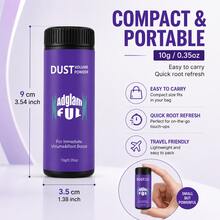 Adglamful Women's Volumizing Powder, Instantly Voluminous, 1s Absorption, Refined Styling, Creates High Crown, Natural Non-Chalky Finish, Great For Rushing Out, Dates, Gatherings, Meetings - Dust Volume Powder - View 5