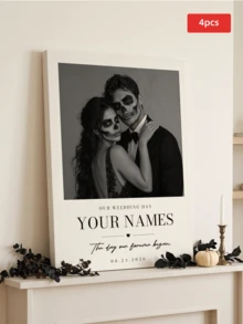 1/2/4pcs Customizable Wall Art, Any Photo Can Be Customized, Multiple Size Options Available, Suitable For Room Renovation, Soft Decoration Salon, Housewarming Party, Ideal Gift For Friends, Father, Mother, Family, Suitable For Party, Birthday, Theme Event - Multicolor 1 - View 31