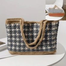 1/2/3/4 Buah Alas Tas Anyaman Tangan PU, Set Perlengkapan Kerajinan PU, Aksesoris Alas Koper, Bahan Pembuatan Dompet DIY - Beraneka warna - View 11