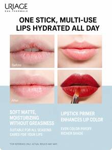 Uriage Yiquan Soft Moisturizing Lip Balm 4g*2pcs White Tube Portable Hydrating Repairing Lip Balm Mini Sample - 4g*2 - View 2