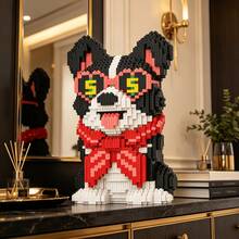 This 2816-Piece Building Block Assembly Of A Money-Loving Dog Is Adorable And Cute, Making It A Perfect Gift And An Excellent Choice For Couples And Parents. The Assembly Difficulty Is High. It's A Perfect Gift For Christmas, Halloween, And The Back-To-School Season. - Multicolor - View 10