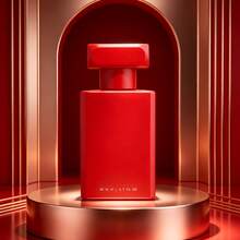 رذاذ عطر قوي بنوتة عطرية أنيقة وعميقة، بروفايل عطري متعدد الاستخدامات من الفواكه الطازجة إلى الخشب الدافئ، زجاجة عطر حمراء مطفية أنيقة - رسم الزهر - مشاهدة 7