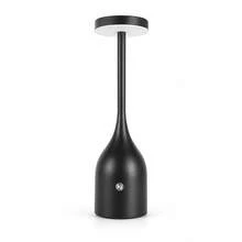 1/2PCS Rechargeable Wine Bottle Table Lamp, Dimmable LED Night Light With Adjustable Color Temperature, Creative Cordless Decorative Lamp For Bedroom, Dining Room, Patio, Bedside And Desktop Decor - Black - View 4