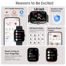 Dymonde IDW29 Smart Watch, 1.83-Inch Screen, Bluetooth Control, Sports Monitoring, Customizable Watch Face, Bluetooth Calling, Message Notification, Daily Activity Tracking, Holiday Gift - Pink - View 6