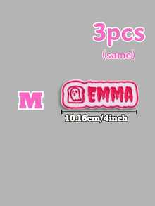 1/3/5Pcs Custom Name Iron‑On Patch, Personalized Halloween Embroidered Name Patch, Custom Text Iron On Applique, DIY Sew‑On Patch For Backpack Jacket Clothing Decor, Halloween Custom Accessory, Custom Word Patch, Personalized Gift, Embroidery Decor - Multicolor - View 18