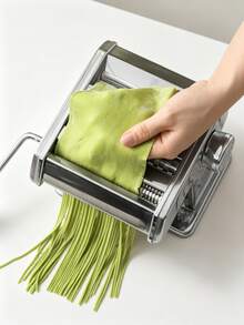 3-In-1 Stainless Steel Pasta Maker Machine, Manual Pasta Roller & Cutter With Adjustable Thickness Settings, Homemade Noodle Maker For Spaghetti Fettuccine Lasagna, Kitchen Tool, Home Kitchen Use,Easy To Clean - Silver - View 9