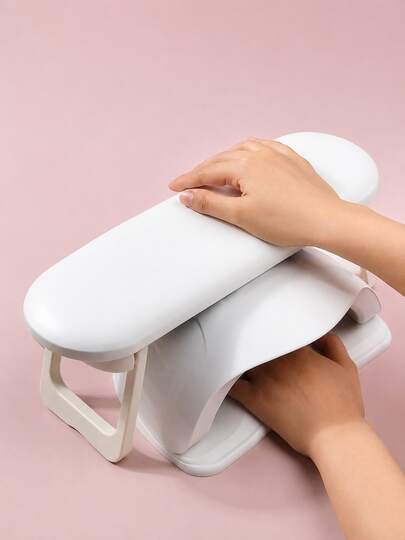 Nail Hand Rest Cushion Manicure Arm Rest Pad Portable Nail Art Hand Pillow Comfortable Wrist Support Stand Anti Slip Stable Design For Gel Polish Extension Salon Home DIY Manicure Tool Beauty Accessory