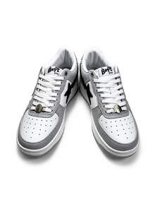 Unisex A Bathing Ape BAPE STA Platform Sneakers, Low Top Street Skate Trainers For Couple Daily Outfits - Blue - View 3