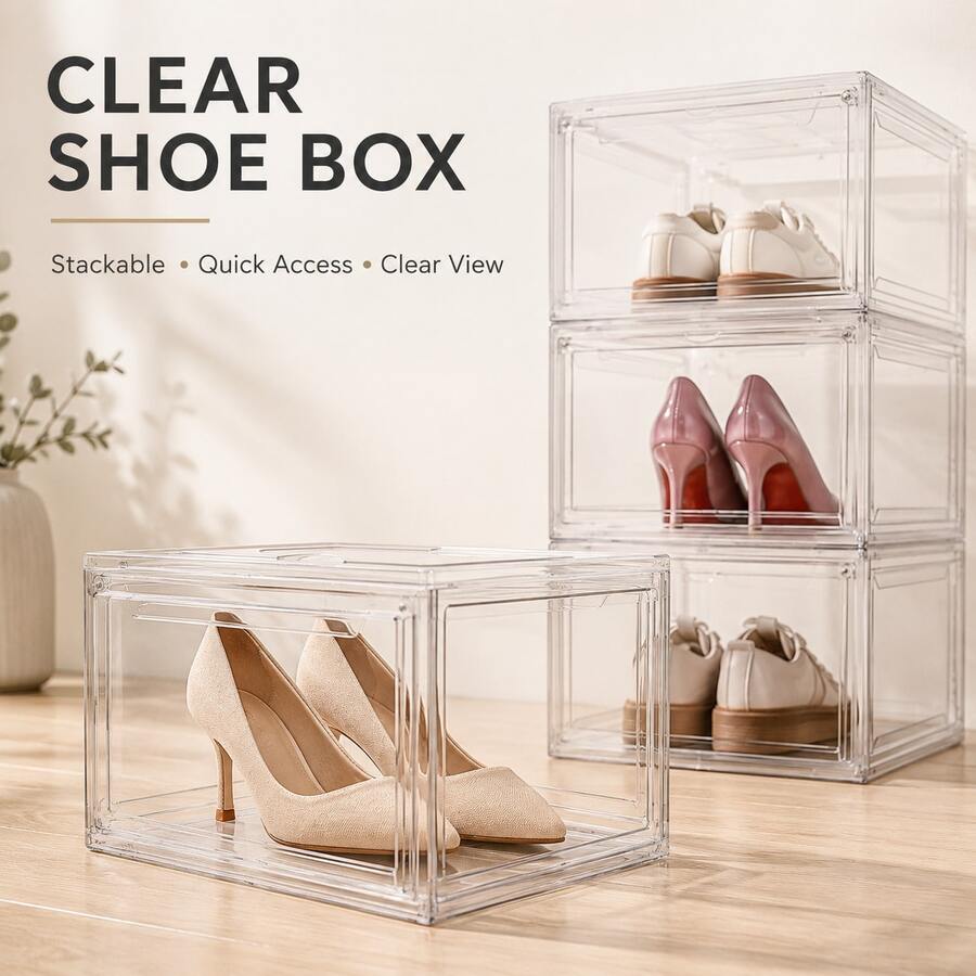 37*22*26.5cm Transparent Shoe Box - View 1