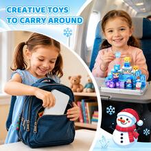 40Pcs Princess Knight Ice Castle Magnetic Building Blocks Set With Storage Box, Magnetic Game, Educational Toy For Girls Ages 3 And Up-STEM And Sensory Gift, Birthday Gift, Back-To-School Gift, Christmas Decoration Gift - Multicolor - View 6