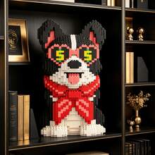This 2816-Piece Building Block Assembly Of A Money-Loving Dog Is Adorable And Cute, Making It A Perfect Gift And An Excellent Choice For Couples And Parents. The Assembly Difficulty Is High. It's A Perfect Gift For Christmas, Halloween, And The Back-To-School Season. - Multicolor - View 4