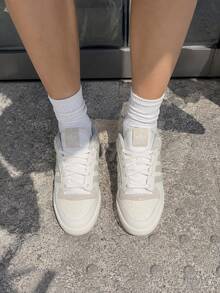 Adidas Men's Women's FORUM LOW CL Retro Colorblock Casual Everyday Minimalist Sneakers LA3797 - Apricot - View 3