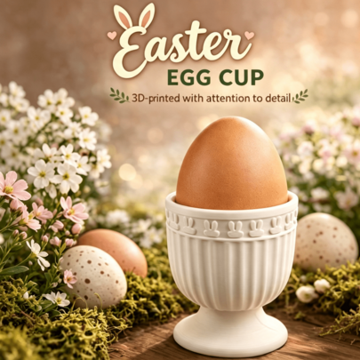 Tazas de Huevo de Pascua de Alto Valor, Lindas Tazas de Huevo de Pascua Impresas en 3D con Marco de Conejo, Soporte de Huevo con Rayas Verticales Modernas, Decoración de Mesa de Desayuno de Primavera, Decoración de Brunch de Pascua de Alto Valor, Decoración de Mesa de Cocina de Temporada, Regalo de Estilo Minimalista para Familia, Amigos y Amantes de los Huevos, Pascua, Navidad, Halloween, Regalo Exquisito de Temporada de Regreso a la Escuela, Tazas de Huevo
