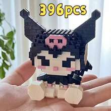 Sanrio Mini Building Block Doll Model Display Series - 1000/400pcs+ Cartoon Character Building Blocks, Collectibles, Perfect Birthday Gift, Indoor Decor, Home Supplies, Cute Style Building Blocks, Anime Character Model Gift, Birthday Gift, Carnival Prize, Back To School Gift, Etc. - Multicolor - View 14