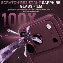 CASECOPS 3Pcs Alloy Metal Alloy Lens Protection Camera Lens Protector, Compatible With IPhone 18 Pro/18 Pro Max, 9H Seamless Fit Design, Anti-Scratch, Anti-Fingerprint, Full Protection Against Scratches And Impacts High-Definition Lens Preserves Original Camera Quality - Burgundy - Red Violet - View 3
