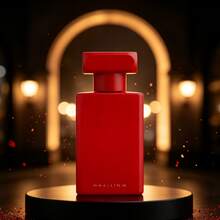 رذاذ عطر قوي بنوتة عطرية أنيقة وعميقة، بروفايل عطري متعدد الاستخدامات من الفواكه الطازجة إلى الخشب الدافئ، زجاجة عطر حمراء مطفية أنيقة - رسم الزهر - مشاهدة 10