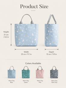 Linen Drawstring Insulated Lunch Bag, Portable Meal Storage Bag, Suitable For Students And Adults, Large Capacity Picnic Bag, Foldable Food Storage Bag, Applicable For Office, School, Outdoor Dining And Daily Use Travel Storage Bag - Multicolor - View 10