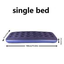 1pc Inflatable Mattress - PVC Camping Air Bed, Single/Double Flocked Air Mattress, Quick Inflation And Deflation, Foldable Portable Air Mattress, Suitable For Home Guest Stay, Temporary Bed, Camping, Travel, Comfortable Air Mattress - Multicolor - View 13