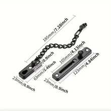 1pc Heavy Duty 304 Stainless Steel Door Chain Lock With Spring Anti-Theft Bolt - Protect Your Home With Polished Bolt Screw Accessories - Anti-theft Version - View 3